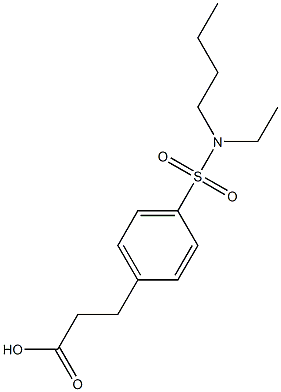 3-{4-[butyl(ethyl)sulfamoyl]phenyl}propanoic acid Struktur