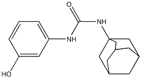 3-adamantan-1-yl-1-(3-hydroxyphenyl)urea Struktur