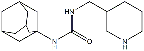 3-adamantan-1-yl-1-(piperidin-3-ylmethyl)urea Struktur