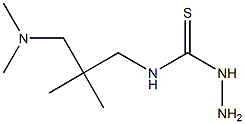 3-amino-1-{2-[(dimethylamino)methyl]-2-methylpropyl}thiourea Struktur