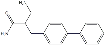 3-amino-2-[(4-phenylphenyl)methyl]propanamide Struktur