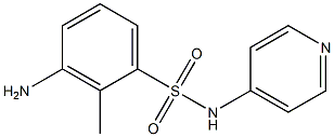 3-amino-2-methyl-N-(pyridin-4-yl)benzene-1-sulfonamide Struktur