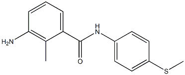 3-amino-2-methyl-N-[4-(methylsulfanyl)phenyl]benzamide Struktur