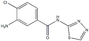 3-amino-4-chloro-N-(1,3,4-thiadiazol-2-yl)benzamide Struktur