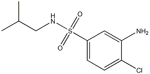 3-amino-4-chloro-N-(2-methylpropyl)benzene-1-sulfonamide Struktur