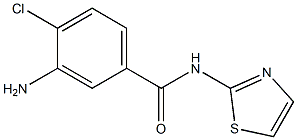 3-amino-4-chloro-N-1,3-thiazol-2-ylbenzamide Struktur