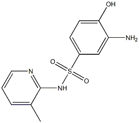 3-amino-4-hydroxy-N-(3-methylpyridin-2-yl)benzene-1-sulfonamide Struktur