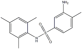 3-amino-4-methyl-N-(2,4,6-trimethylphenyl)benzene-1-sulfonamide Struktur