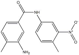 3-amino-4-methyl-N-(4-methyl-3-nitrophenyl)benzamide Struktur