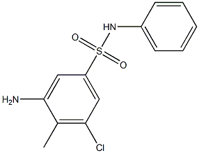 3-amino-5-chloro-4-methyl-N-phenylbenzene-1-sulfonamide Struktur