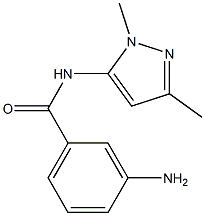 3-amino-N-(1,3-dimethyl-1H-pyrazol-5-yl)benzamide Struktur