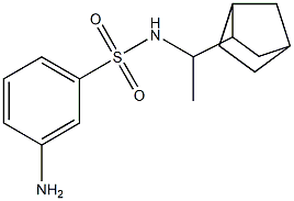 3-amino-N-(1-{bicyclo[2.2.1]heptan-2-yl}ethyl)benzene-1-sulfonamide Struktur