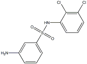 3-amino-N-(2,3-dichlorophenyl)benzene-1-sulfonamide Struktur