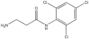 3-amino-N-(2,4,6-trichlorophenyl)propanamide Struktur