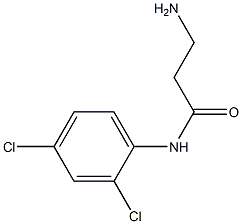 3-amino-N-(2,4-dichlorophenyl)propanamide Struktur