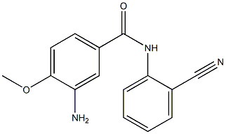 3-amino-N-(2-cyanophenyl)-4-methoxybenzamide Struktur