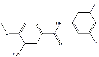 3-amino-N-(3,5-dichlorophenyl)-4-methoxybenzamide Struktur