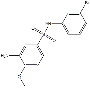 3-amino-N-(3-bromophenyl)-4-methoxybenzene-1-sulfonamide Struktur