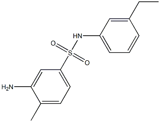 3-amino-N-(3-ethylphenyl)-4-methylbenzene-1-sulfonamide Struktur