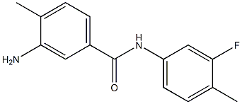 3-amino-N-(3-fluoro-4-methylphenyl)-4-methylbenzamide Struktur