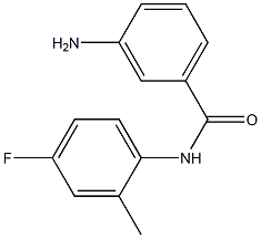 3-amino-N-(4-fluoro-2-methylphenyl)benzamide Struktur