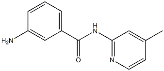 3-amino-N-(4-methylpyridin-2-yl)benzamide Struktur