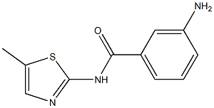 3-amino-N-(5-methyl-1,3-thiazol-2-yl)benzamide Struktur