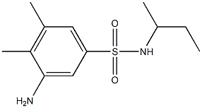 3-amino-N-(butan-2-yl)-4,5-dimethylbenzene-1-sulfonamide Struktur