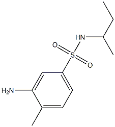 3-amino-N-(butan-2-yl)-4-methylbenzene-1-sulfonamide Struktur