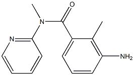 3-amino-N,2-dimethyl-N-(pyridin-2-yl)benzamide Struktur