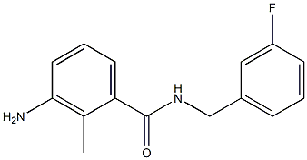 3-amino-N-[(3-fluorophenyl)methyl]-2-methylbenzamide Struktur