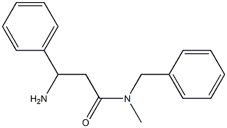 3-amino-N-benzyl-N-methyl-3-phenylpropanamide Struktur