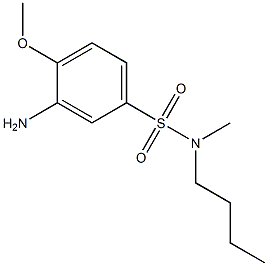 3-amino-N-butyl-4-methoxy-N-methylbenzene-1-sulfonamide Struktur