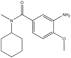 3-amino-N-cyclohexyl-4-methoxy-N-methylbenzamide Struktur