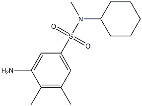 3-amino-N-cyclohexyl-N,4,5-trimethylbenzene-1-sulfonamide Struktur