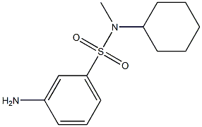 3-amino-N-cyclohexyl-N-methylbenzenesulfonamide Struktur