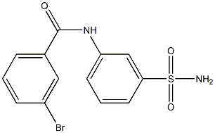 3-bromo-N-(3-sulfamoylphenyl)benzamide Struktur