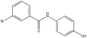 3-bromo-N-(4-hydroxyphenyl)benzamide Struktur