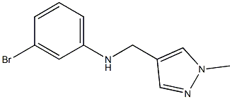 3-bromo-N-[(1-methyl-1H-pyrazol-4-yl)methyl]aniline Struktur