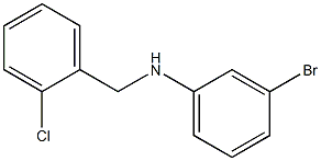 3-bromo-N-[(2-chlorophenyl)methyl]aniline Struktur