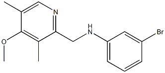 3-bromo-N-[(4-methoxy-3,5-dimethylpyridin-2-yl)methyl]aniline Struktur