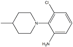 3-chloro-2-(4-methylpiperidin-1-yl)aniline Struktur