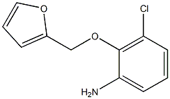 3-chloro-2-(furan-2-ylmethoxy)aniline Struktur