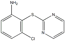 3-chloro-2-(pyrimidin-2-ylsulfanyl)aniline Struktur