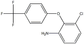 3-chloro-2-[4-(trifluoromethyl)phenoxy]aniline Struktur