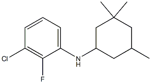 3-chloro-2-fluoro-N-(3,3,5-trimethylcyclohexyl)aniline Struktur