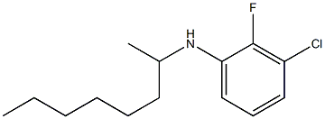 3-chloro-2-fluoro-N-(octan-2-yl)aniline Struktur