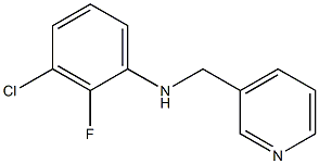 3-chloro-2-fluoro-N-(pyridin-3-ylmethyl)aniline Struktur