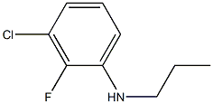 3-chloro-2-fluoro-N-propylaniline Struktur