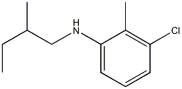 3-chloro-2-methyl-N-(2-methylbutyl)aniline Struktur